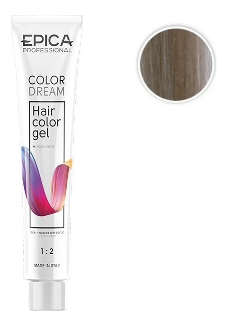 

Гель-краска для волос Color Dream 100мл: 10.12 Светлый блондин перламутровый, Гель-краска для волос Color Dream 100мл