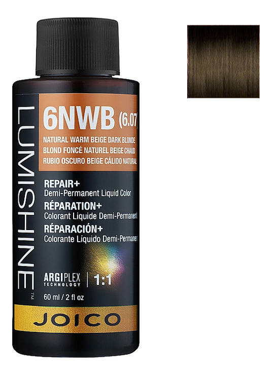 

Демиперманентная премиксованная крем-краска для волос Lumishine Demi-Permanent Liquid Color 60мл: 5NA Светло-коричневый натурально-пепельный, Демиперманентная премиксованная крем-краска для волос Lumishine Demi-Permanent Liquid Color 60мл