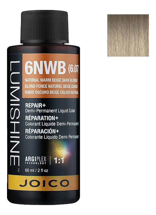 

Демиперманентная премиксованная крем-краска для волос Lumishine Demi-Permanent Liquid Color 60мл: 9NA Светлый блондин натурально-пепельный, Демиперманентная премиксованная крем-краска для волос Lumishine Demi-Permanent Liquid Color 60мл