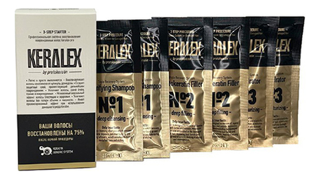 

Набор-саше для волос Keralex (шампунь Double Nutrient Shampoo 2*15мл + бальзам Double Nutrient Balsam 2*15мл + средство Shock Protection 2*15мл)