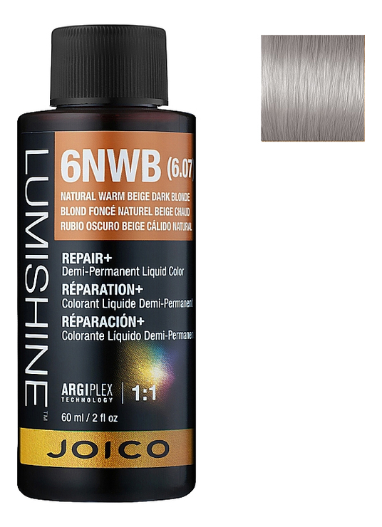 

Демиперманентная премиксованная крем-краска для волос Lumishine Demi-Permanent Liquid Color 60мл: 9SB Серебристый светлый блондин, Демиперманентная премиксованная крем-краска для волос Lumishine Demi-Permanent Liquid Color 60мл