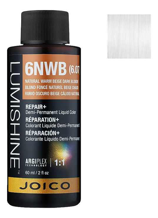 

Демиперманентная премиксованная крем-краска для волос Lumishine Demi-Permanent Liquid Color 60мл: CL-300 Прозрачный, Демиперманентная премиксованная крем-краска для волос Lumishine Demi-Permanent Liquid Color 60мл
