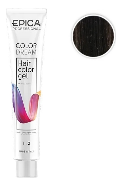 

Гель-краска для волос Color Dream 100мл: 5.71 Светлый шатен шоколадно-пепельный, Гель-краска для волос Color Dream 100мл
