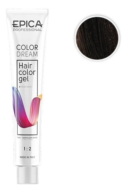Купить Гель-краска для волос Color Dream 100мл: 5.73 Светлый шатен шоколадно-золотистый, Epica Professional