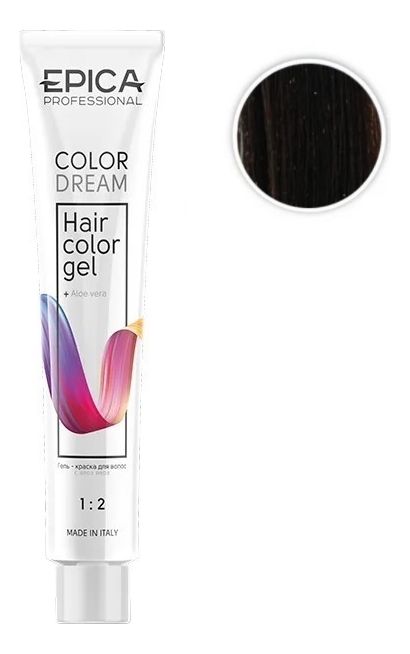 

Гель-краска для волос Color Dream 100мл: 5.77 Светлый шатен шоколадный интенсивный, Гель-краска для волос Color Dream 100мл