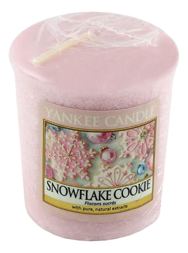 Ароматическая свеча Snowflake Cookie: свеча 49г ароматическая свеча christmas cookie свеча 49г