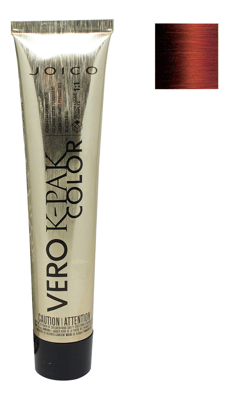 

Перманентная крем-краска для волос Vero K-Pak Color 74мл: 6RC светлый шатен красно-медный, Перманентная крем-краска для волос Vero K-Pak Color 74мл