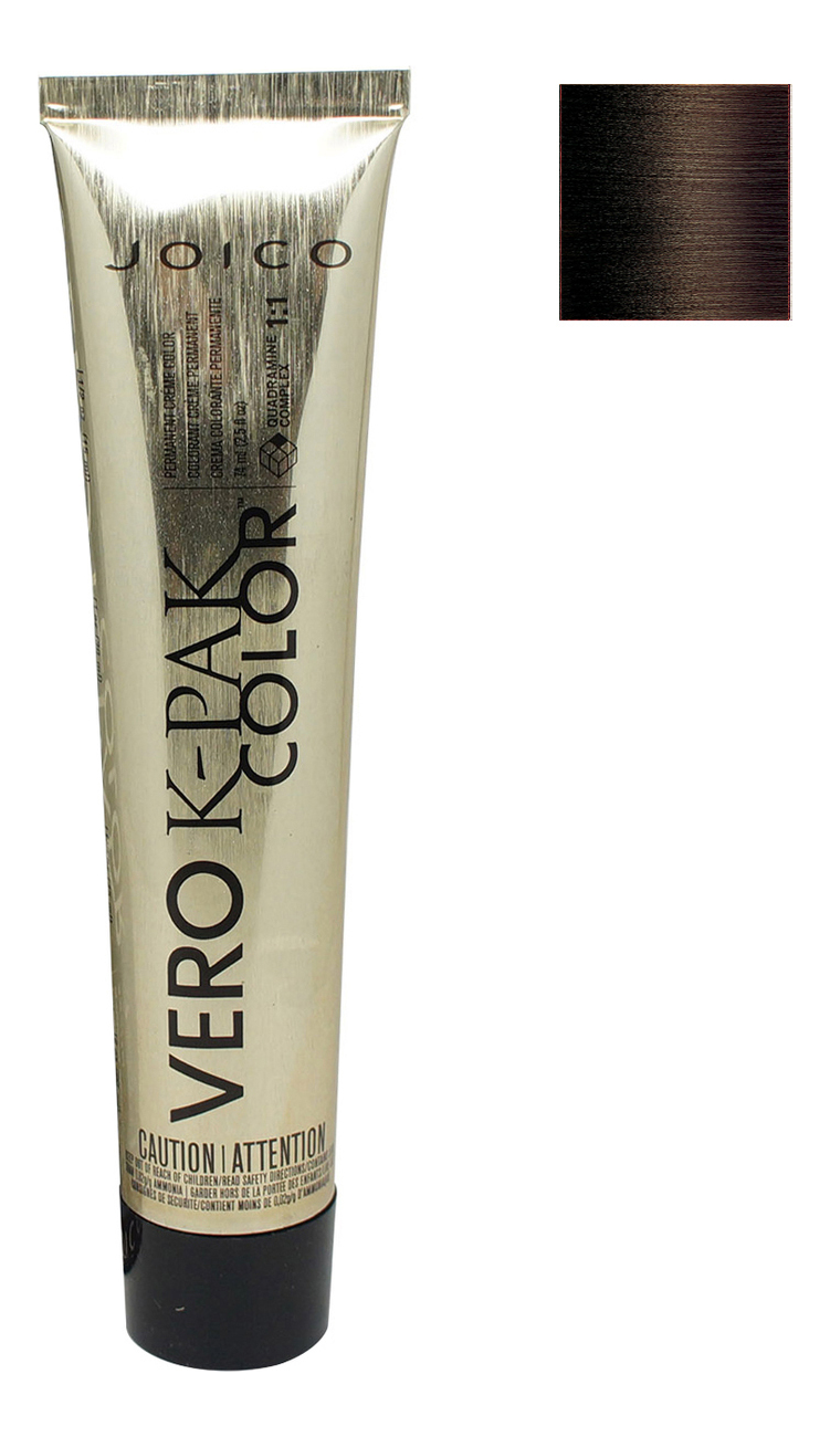 

Перманентная крем-краска для волос Vero K-Pak Color 74мл: 4N темный шатен натуральный, Перманентная крем-краска для волос Vero K-Pak Color 74мл