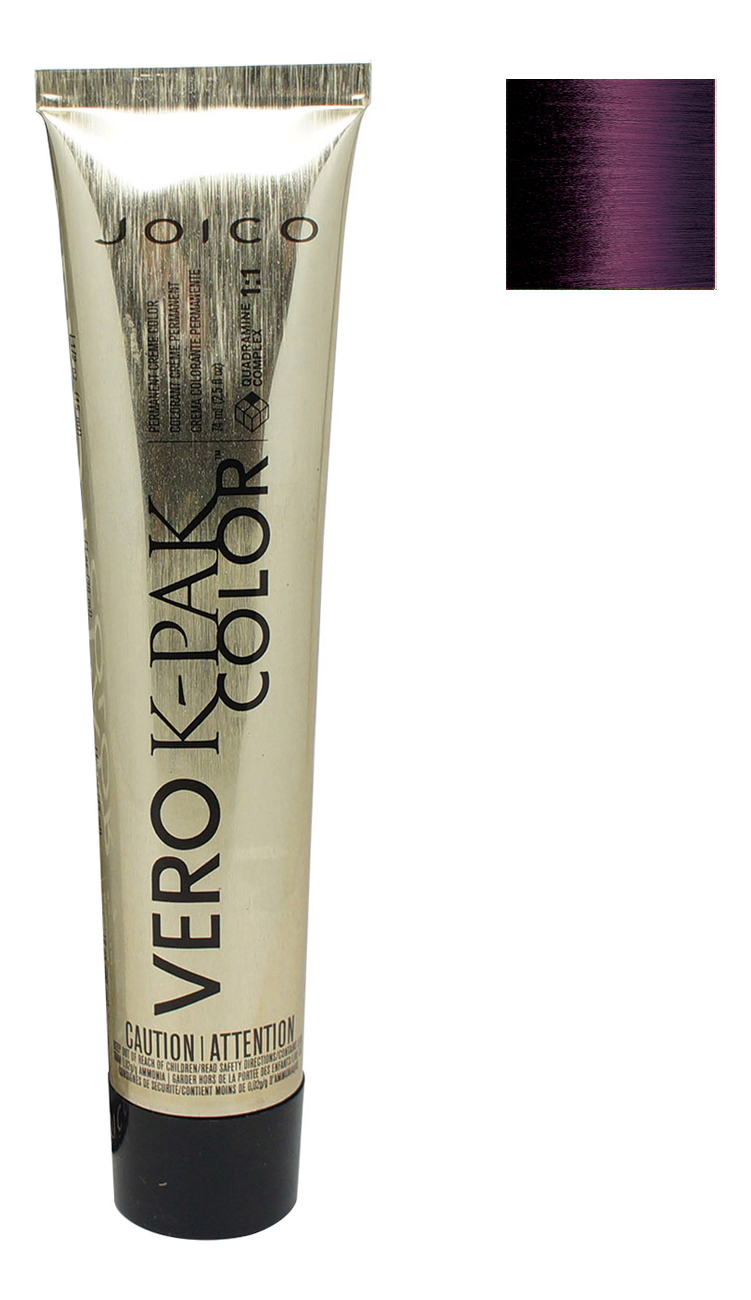 

Перманентная крем-краска для волос Vero K-Pak Color 74мл: 4FV темный шатен огненно-фиолетовый (дикая орхидея), Перманентная крем-краска для волос Vero K-Pak Color 74мл
