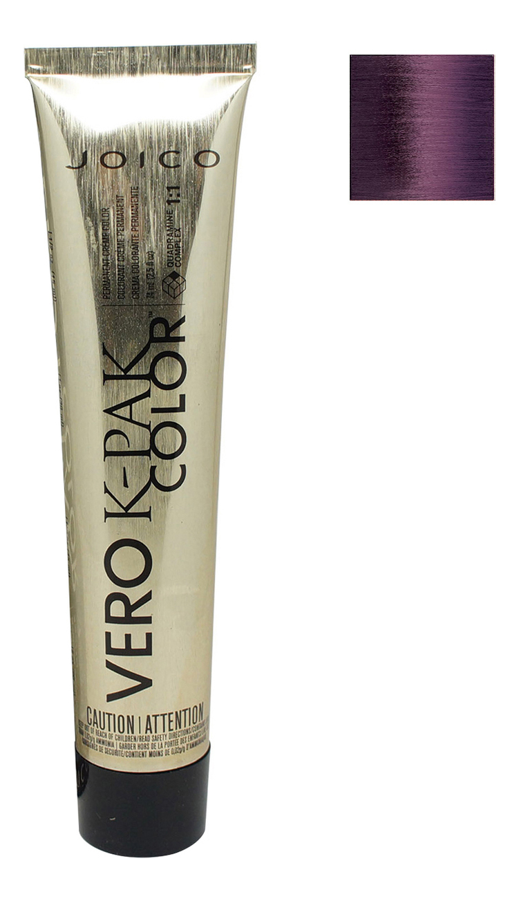 

Перманентная крем-краска для волос Vero K-Pak Color 74мл: 4V Темный шатен фиолетовый, Перманентная крем-краска для волос Vero K-Pak Color 74мл