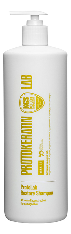

Восстанавливающий шампунь для всех типов волос KGS Keratin Generic System Protolab Restore Shampoo 950мл