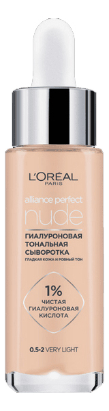 

Гиалуроновая тональная сыворотка для лица Alliance Perfect Nude 30мл: 0.5-2 светлый фарфор, Гиалуроновая тональная сыворотка для лица Alliance Perfect Nude 30мл