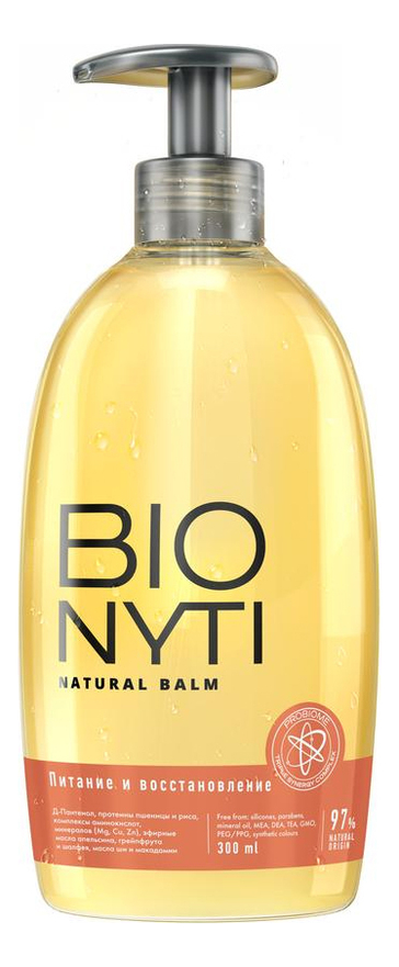 

Бальзам для волос Питание и восстановление Bionyti Natural Balm 300мл