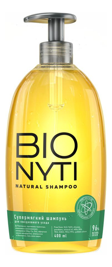 

Супермягкий шампунь для волос Bionyti Natural Shampoo 400мл