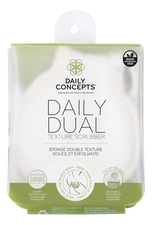 Daily Concepts Мочалка для тела двойной текстуры Daily Dual Texture Scrubber