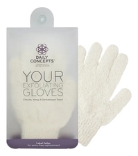 Daily Concepts Синтетические отшелушивающие перчатки для тела Daily Exfoliating Gloves