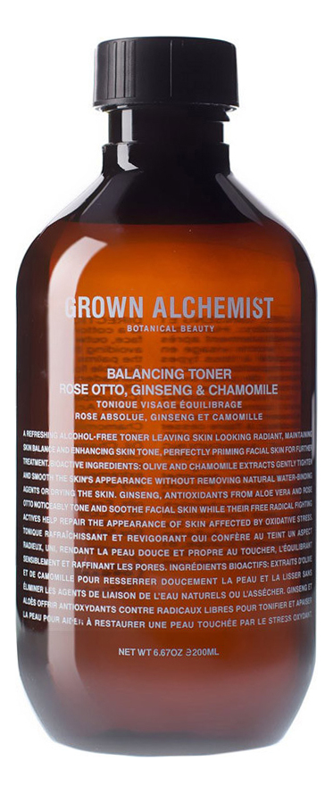 

Балансирующий тоник для лица Роза, женьшень и ромашка Balancing Toner Rose, Ginseng & Chamomile 200мл