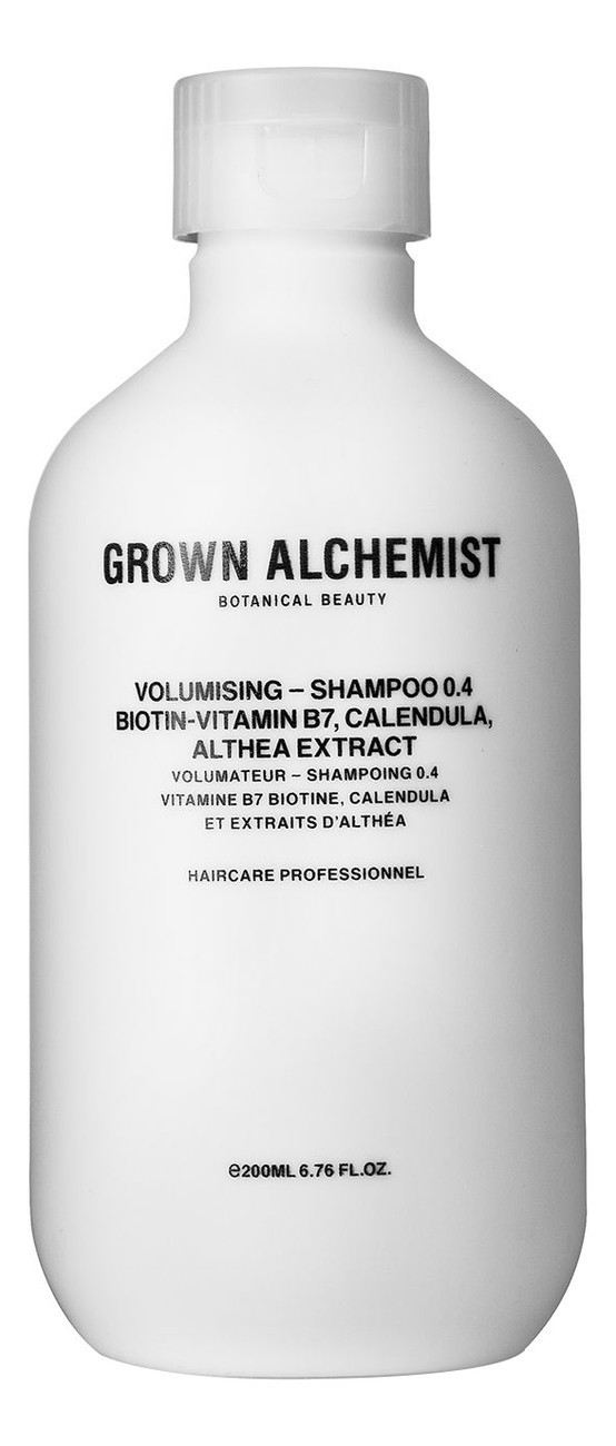 шампунь для придания объема волосам grown alchemist volumising shampoo 500 мл Шампунь для придания объема волосам Volumising-Shampoo 0.4: Шампунь 200мл