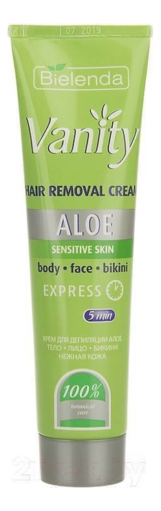 

Крем для депиляции тела, лица и зоны бикини Vanity Aloe 100мл