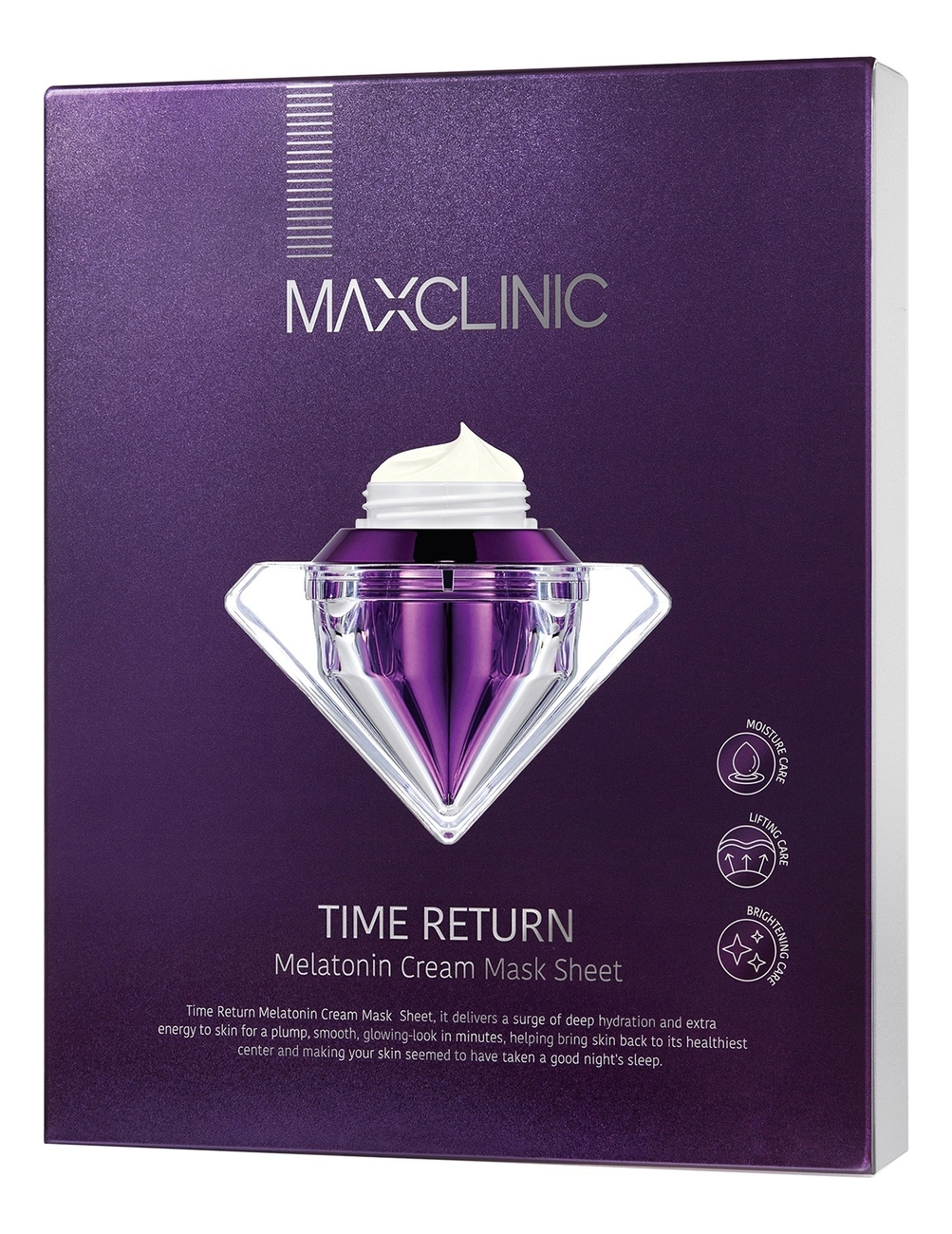 Маска для лица с мелатонином Time Return Melatonin Cream Mask 28мл: Маска 4шт