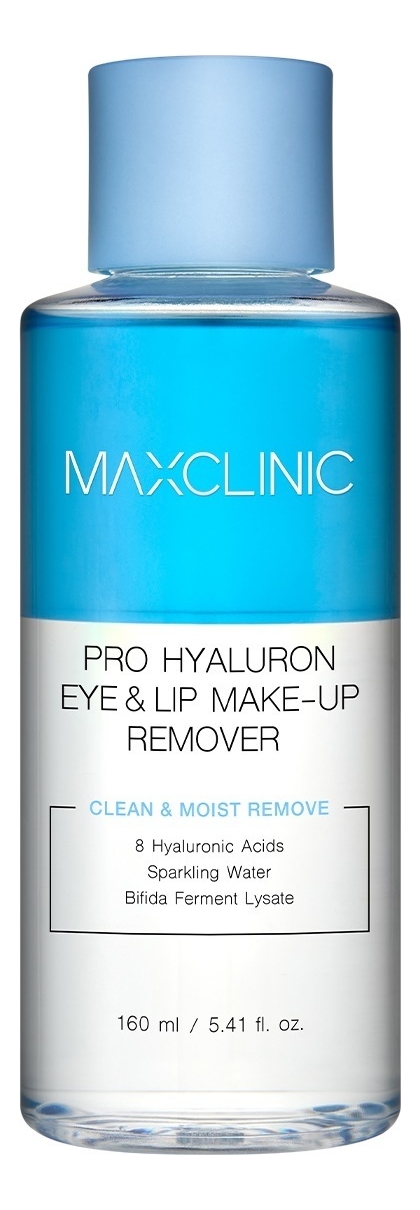 

Двухфазное средство для снятия макияжа Pro Hyaluron Lip And Eye Makeup Remover 160мл