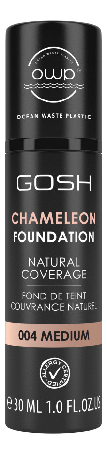 

Тональная основа для лица Chameleon Foundation 30мл: 004 Medium, Тональная основа для лица Chameleon Foundation 30мл