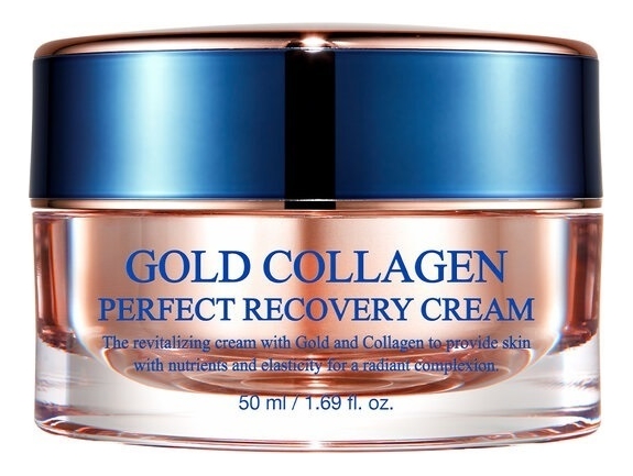 Восстанавливающий крем для лица Gold Collagen Perfect Recovery Cream 50мл от Randewoo