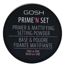 GOSH Фиксирующая пудра-основа рассыпчатая для лица Primen'n Set Primer Mattifying Setting Powder 7г