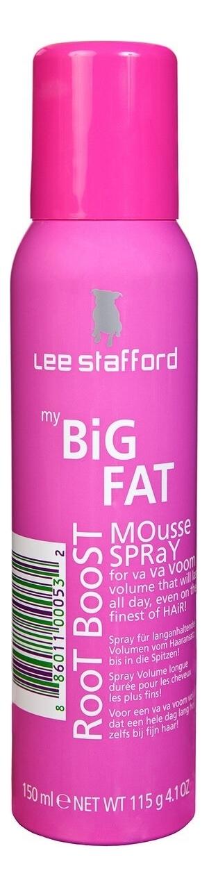 Купить Спрей для придания объема волосам Big Fat Root Mousse Spray 150мл, Lee Stafford