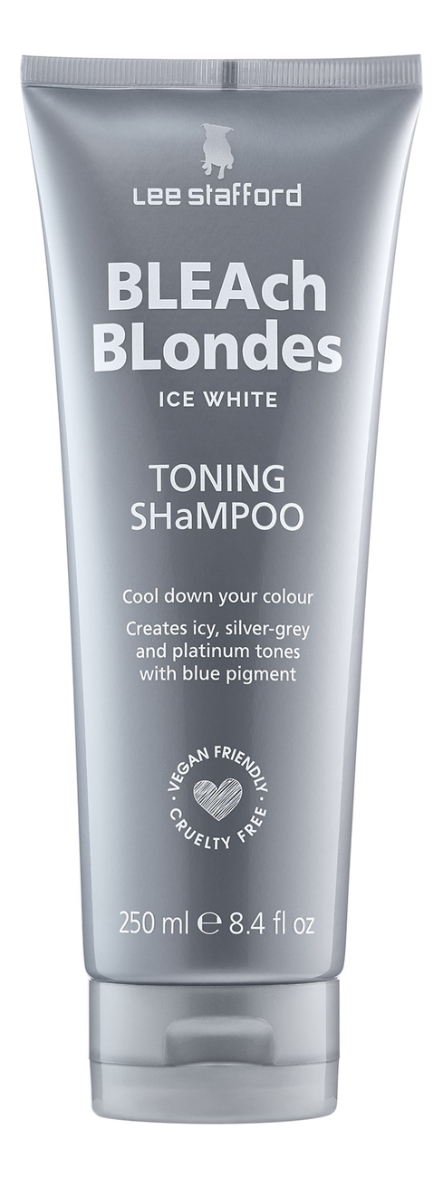 Купить Тонирующий шампунь для осветленных волос Bleach Blondes Ice White Toning Shampoo 250мл, Lee Stafford