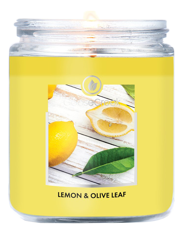 Купить Ароматическая свеча Lemon & Olive Leaf (Лимон и оливковые листья): свеча 198г, Ароматическая свеча Lemon & Olive Leaf (Лимон и оливковые листья), Goose Creek