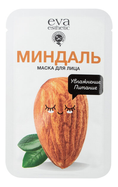 

Тканевая маска для лица Миндаль увлажнение и питание 20г