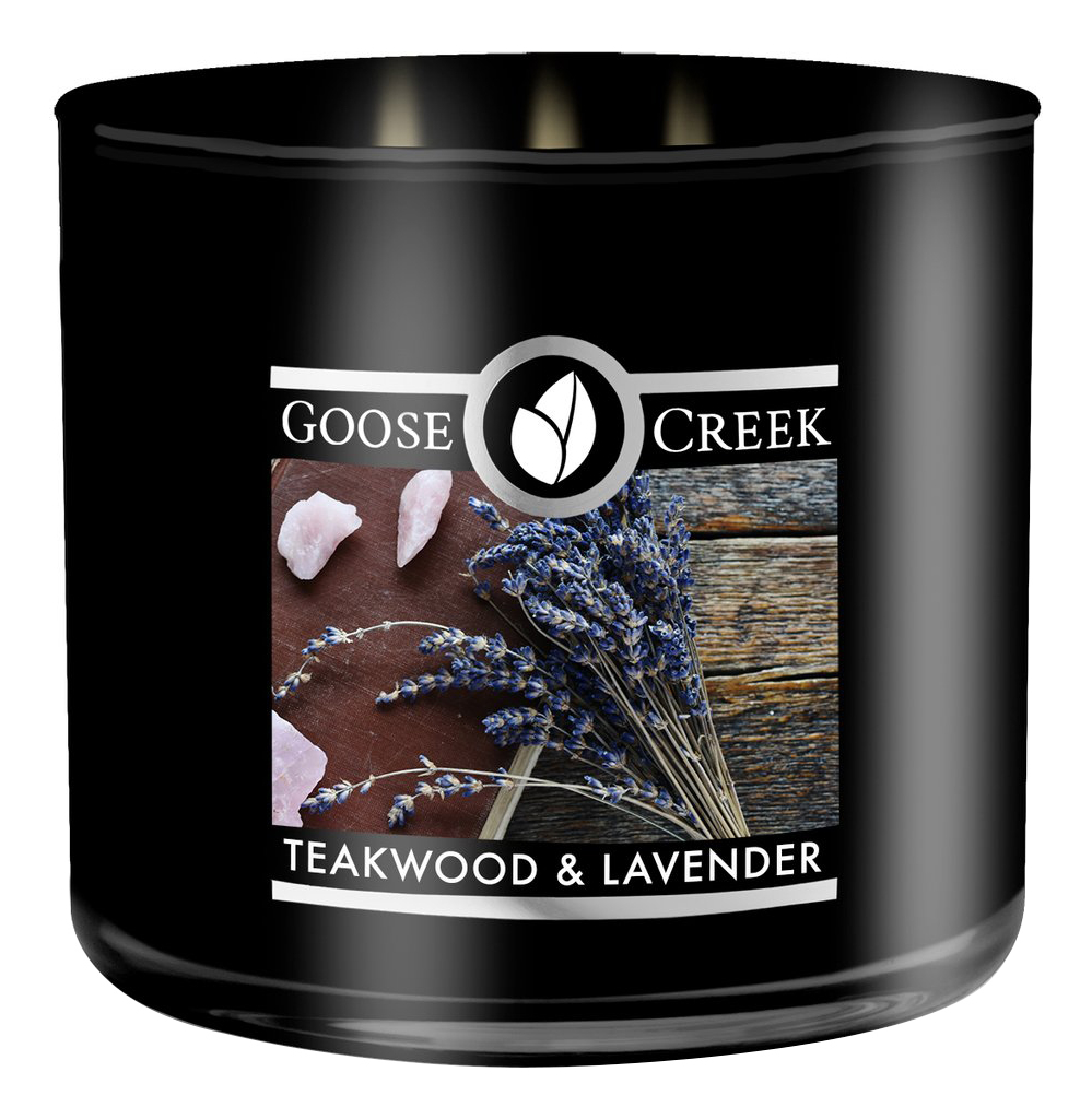 Ароматическая свеча Teakwood & Lavender (Тиковое дерево и Лаванда): свеча 411г ароматическая свеча teakwood тиковое дерево свеча 411г