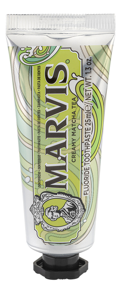 Зубная паста Creamy Matcha Tea Toothpaste: Зубная паста 25мл marvis creamy matcha tea fluoride toothpaste