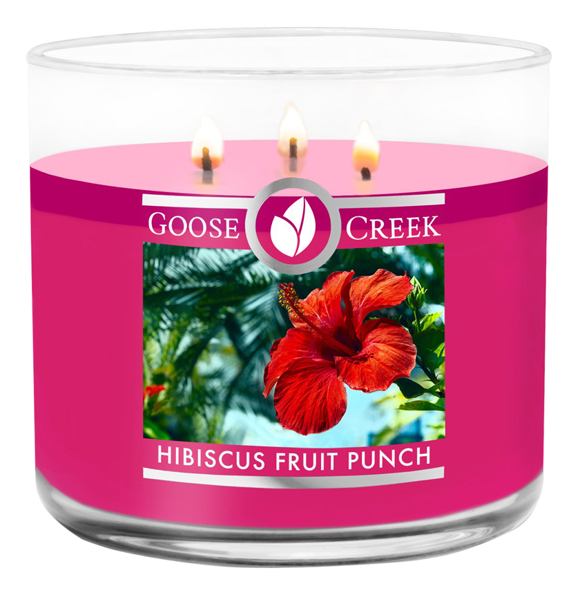 Ароматическая свеча Hibiscus Fruit Punch (Фруктовый пунш из гибискуса): свеча 411г ароматическая свеча hibiscus fruit punch фруктовый пунш из гибискуса свеча 198г