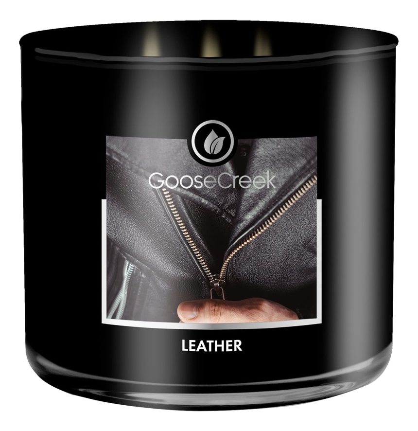 Ароматическая свеча Leather (Кожа): свеча 411г ароматическая свеча leather juniper кожа можжевельник свеча 200г