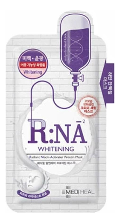 Осветляющая тканевая маска для лица с аминокислотами R:NA Whitening Proatin Mask 25мл