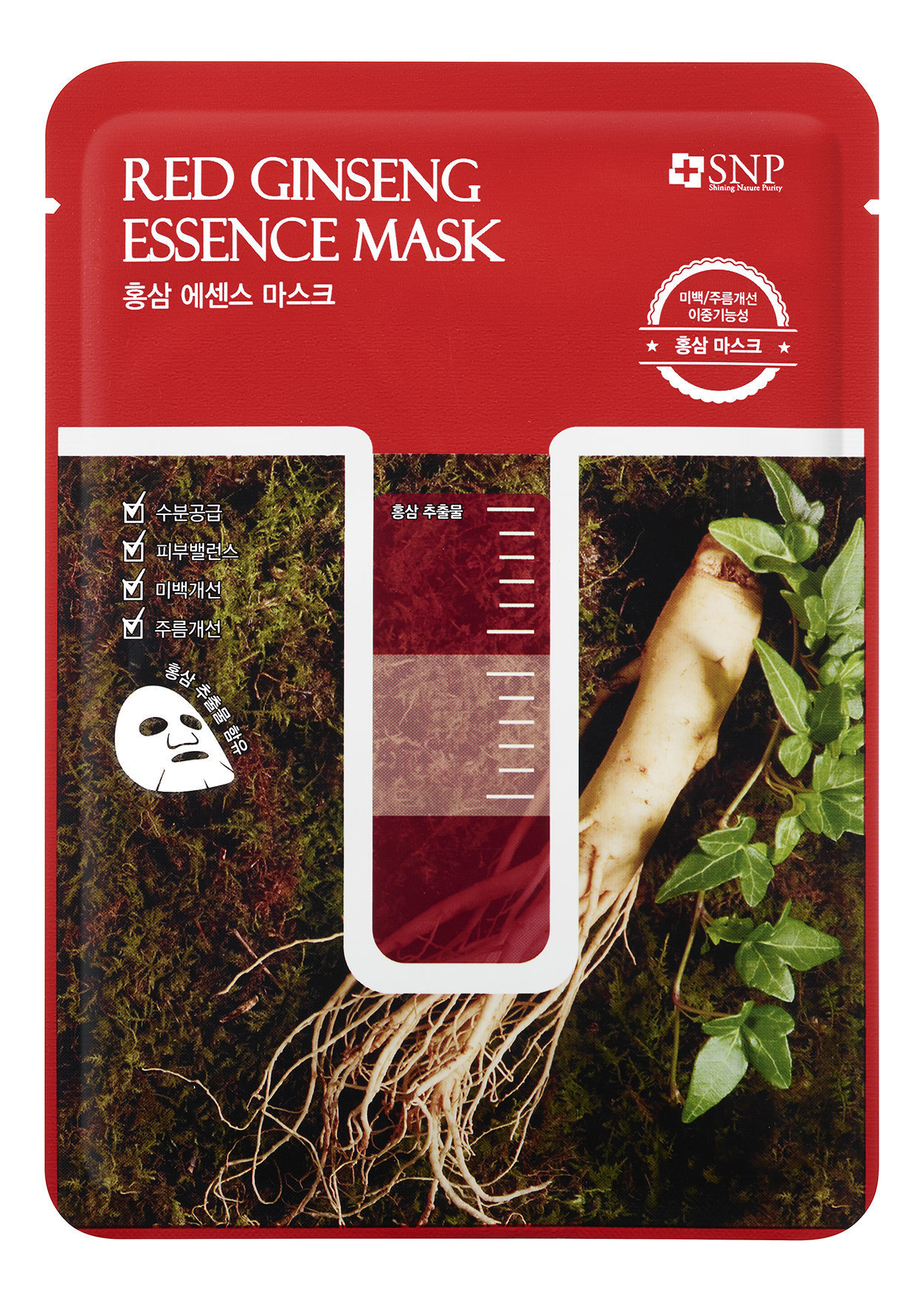 

Увлажняющая тканевая маска с экстрактом корня красного женьшеня Red Ginseng Essence Mask 25г