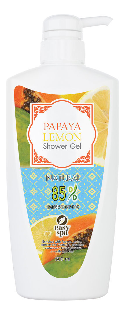 Гель для душа с ароматом папайи и лимона Papaya Lemon Shower Gel 500мл