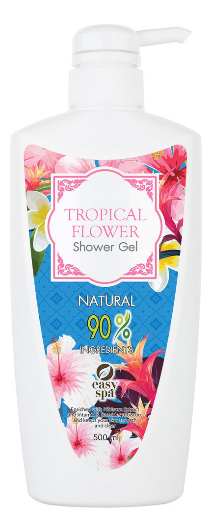 Гель для душа с ароматом гибискуса Tropical Shower Gel 500мл