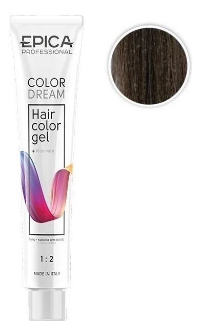 

Гель-краска для волос Color Dream 100мл: 7.18 Русый пепельно-жемчужный, Гель-краска для волос Color Dream 100мл