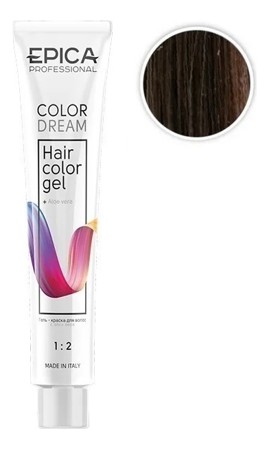 

Гель-краска для волос Color Dream 100мл: 7.71 Русый шоколадно-пепельный, Гель-краска для волос Color Dream 100мл
