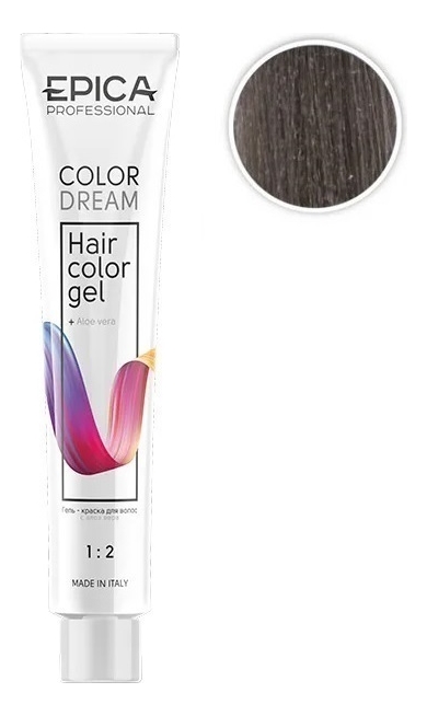 

Гель-краска для волос Color Dream 100мл: 8.18 Светло-русый пепельно-жемчужный, Гель-краска для волос Color Dream 100мл