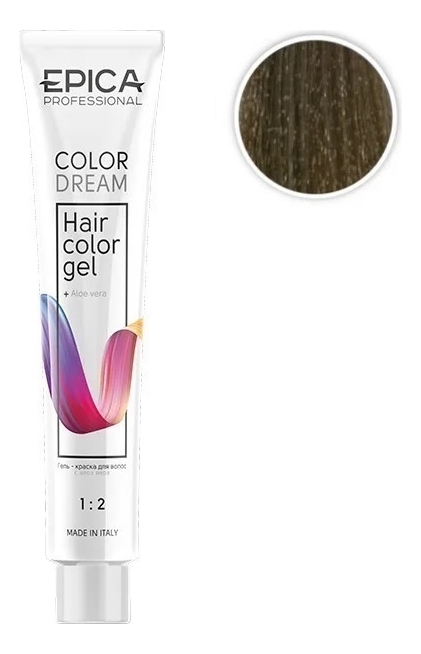 

Гель-краска для волос Color Dream 100мл: 8.71 Светло-русый шоколадно-пепельный, Гель-краска для волос Color Dream 100мл