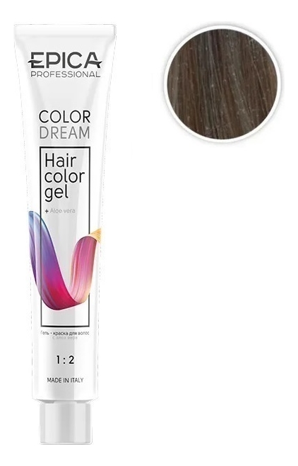 

Гель-краска для волос Color Dream 100мл: 8.72 Светло-русый шоколадно-перламутровый, Гель-краска для волос Color Dream 100мл