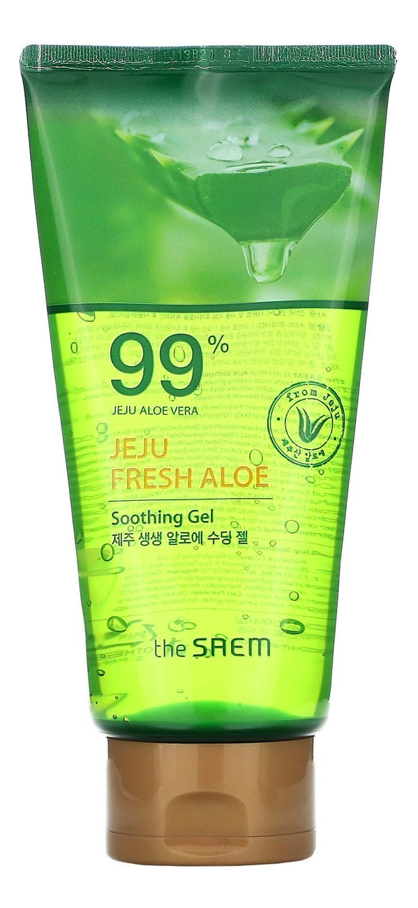 Купить Гель для лица и тела с экстрактом алоэ вера Jeju Fresh Aloe Soothing Gel 99% 300мл (в тубе), The Saem