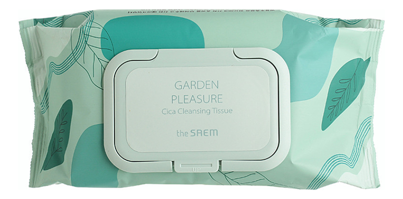 цена Косметические влажные салфетки Garden Pleasure Cica Cleansing Tissue 100шт