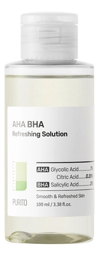 Освежающий кислотный тоник для лица AHA BHA Refreshing Solution 100мл