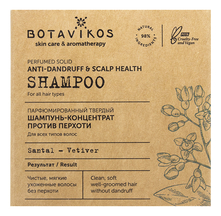 Botavikos Парфюмерный твердый шампунь-концентрат Против перхоти Anti-Dandruff & Scalp Health Shampoo 50г (сантал, ветивер)