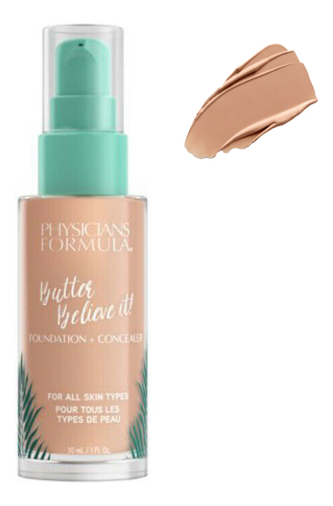 

Тональный крем-корректор для лица Butter Believe It! Foundation Concealer 30мл: Светлый, Тональный крем-корректор для лица Butter Believe It! Foundation Concealer 30мл